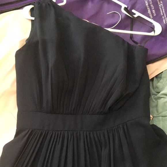 Navy one shoulder maxi - Picture 6 of 6